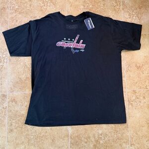 Washington Capitals Black Graphic Tee 5XLT NWT